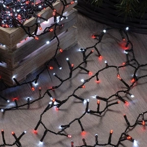 1000 Firefly Lights Candy Cane Red & White - image 1