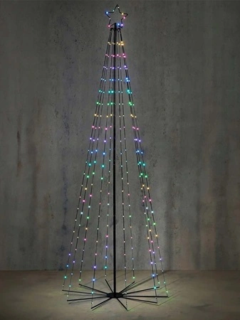 180 LED Multicolour Cone Tree 185cm - image 1