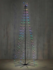 180 LED Multicolour Cone Tree 185cm - image 2