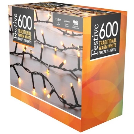 600 Firefly Lights Traditional Warm White - image 2