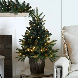 60cm Lit Artificial Tree In A Pot