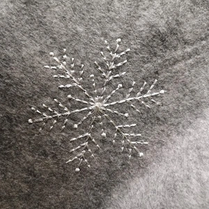 Faux Fur Tree Skirt Grey 100cm - image 2