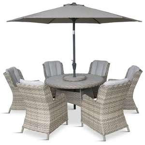 Florence 6 Seat Round Dining Set - image 3