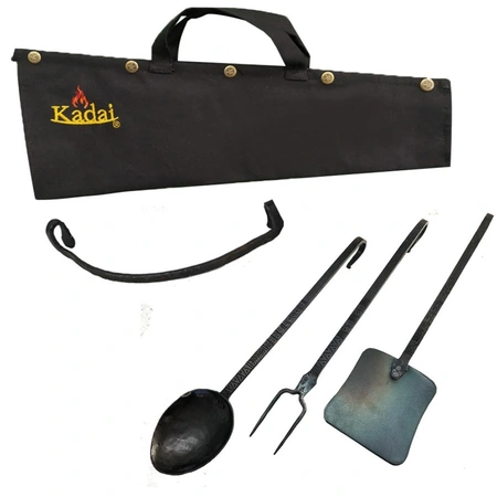 Kadai Set of 3 Hand Forged Utensils - image 2