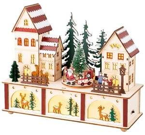 LED Indoor Battery Operated Wooden Scenery