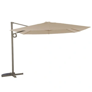 LG Deluxe 3m Square Cantilever Parasol & Base - Taupe Sarasota - image 3