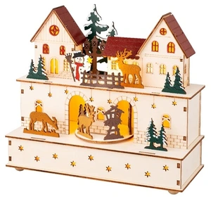 Lumineo LED Indoor Wooden Scenery Village - image 1