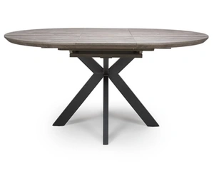 Manhattan Extending Round Table 1200-1600mm Grey - image 1