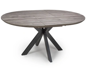 Manhattan Extending Round Table 1200-1600mm Grey - image 2