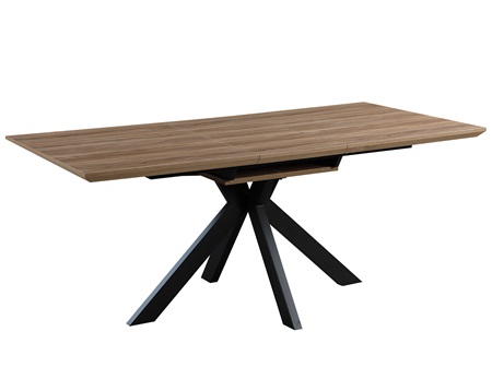 Manhattan Extending Table 1400-1800mm Light Walnut - image 1