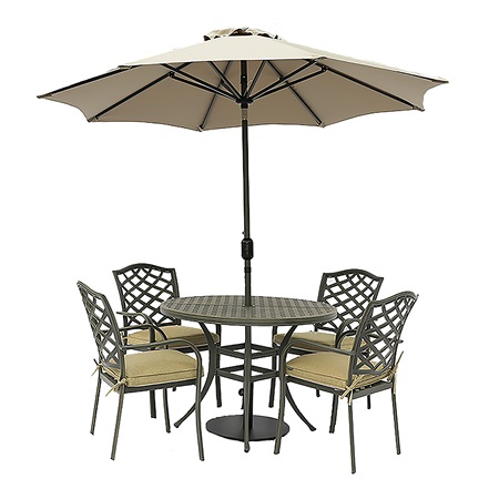 Oakley 4 Seat Round Dining Set - image 2