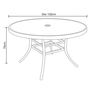 Oakley 6 Seat Round Dining Set - image 4