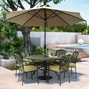 Oakley 6 Seat Round Dining Set - image 1